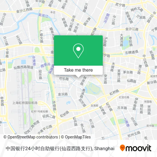 中国银行24小时自助银行(仙霞西路支行) map