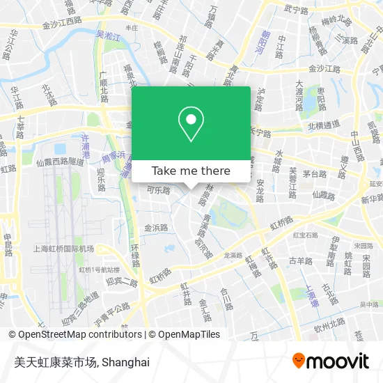 美天虹康菜市场 map