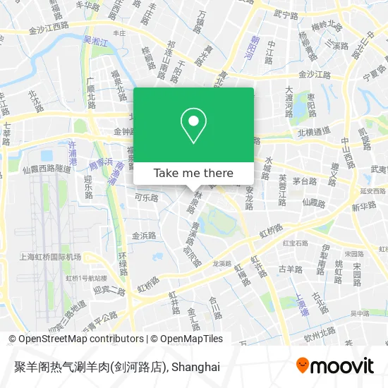 聚羊阁热气涮羊肉(剑河路店) map