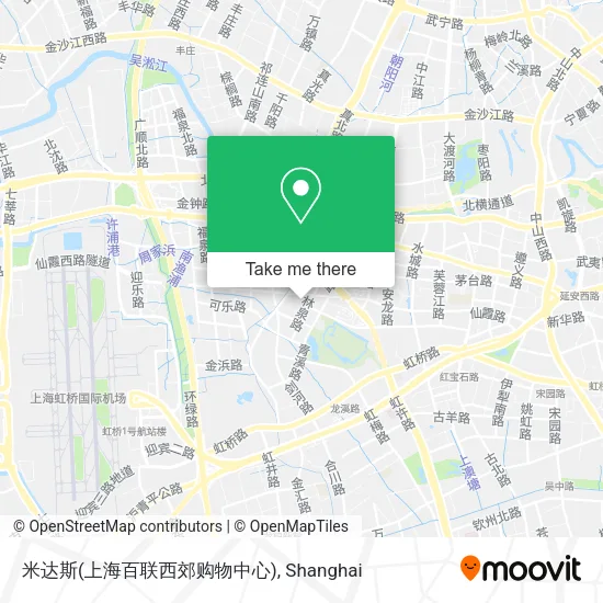 米达斯(上海百联西郊购物中心) map