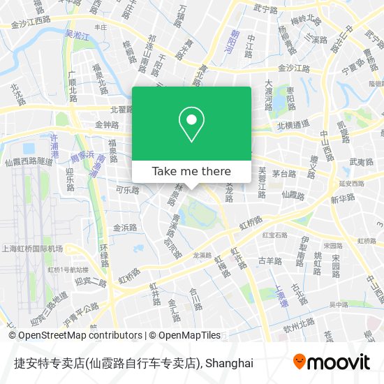 捷安特专卖店(仙霞路自行车专卖店) map