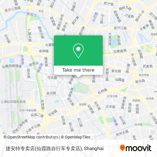 捷安特专卖店(仙霞路自行车专卖店) map