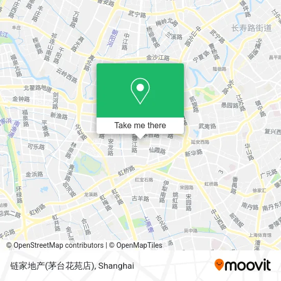 链家地产(茅台花苑店) map