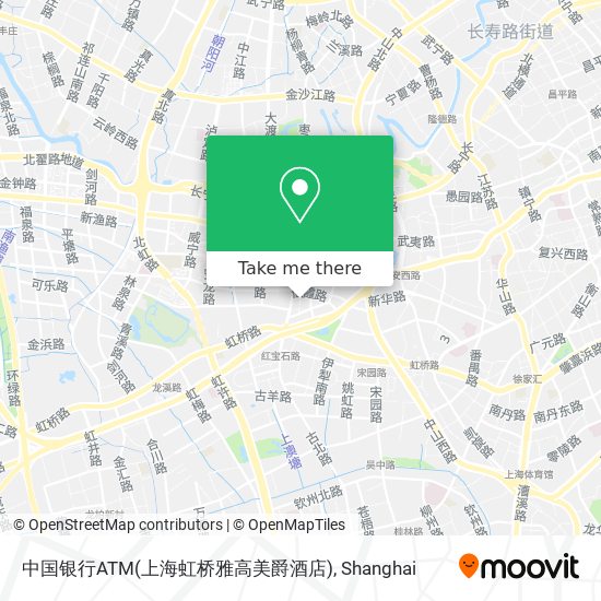 中国银行ATM(上海虹桥雅高美爵酒店) map