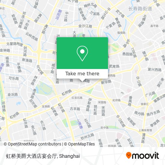 虹桥美爵大酒店宴会厅 map