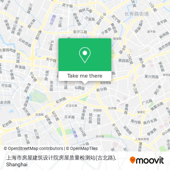上海市房屋建筑设计院房屋质量检测站(古北路) map
