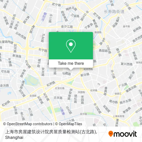 上海市房屋建筑设计院房屋质量检测站(古北路) map