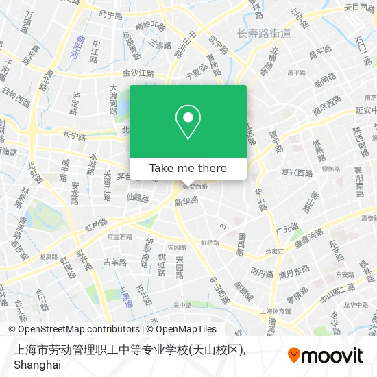 上海市劳动管理职工中等专业学校(天山校区) map