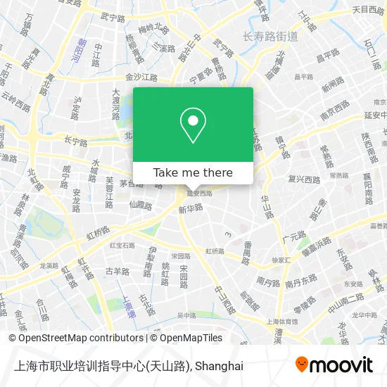 上海市职业培训指导中心(天山路) map