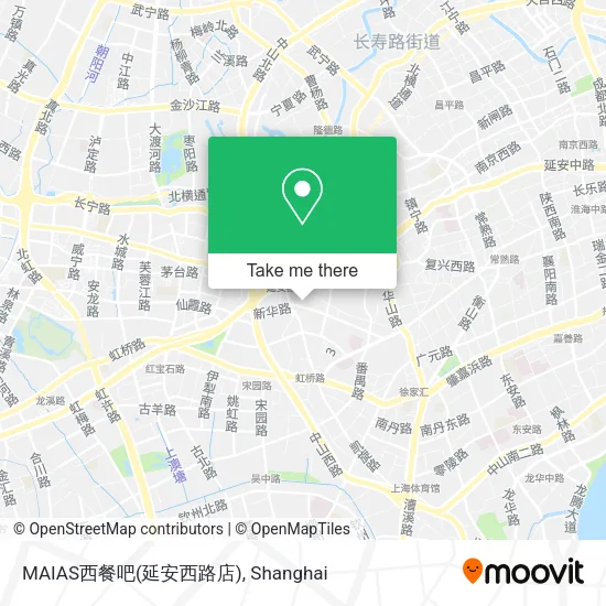 MAIAS西餐吧(延安西路店) map