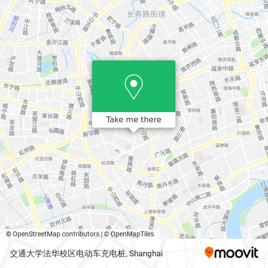 交通大学法华校区电动车充电桩 map
