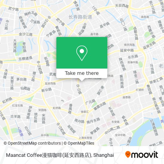 Maancat Coffee漫猫咖啡(延安西路店) map