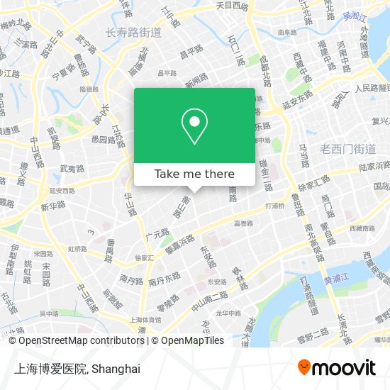 上海博爱医院 map