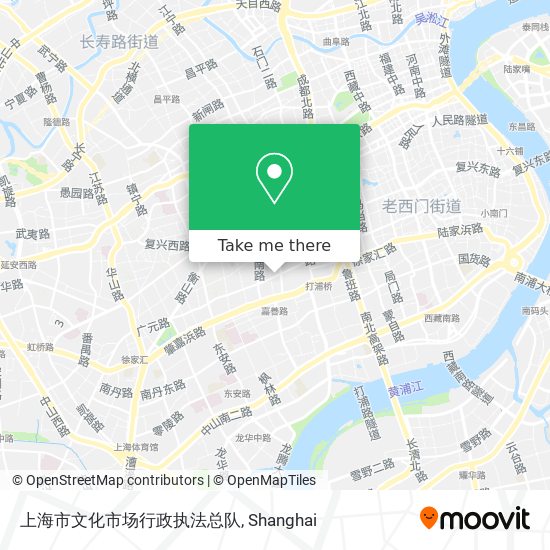 上海市文化市场行政执法总队 map