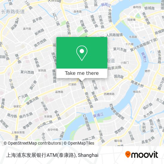 上海浦东发展银行ATM(泰康路) map