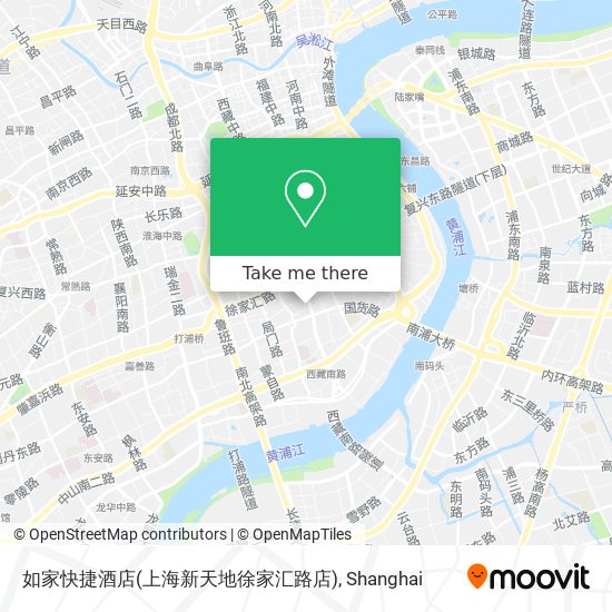 如家快捷酒店(上海新天地徐家汇路店) map