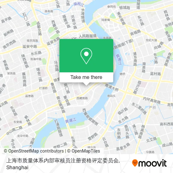 上海市质量体系内部审核员注册资格评定委员会 map