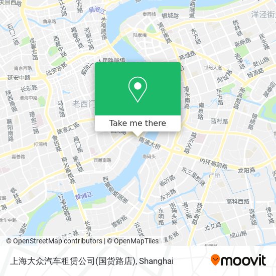 上海大众汽车租赁公司(国货路店) map