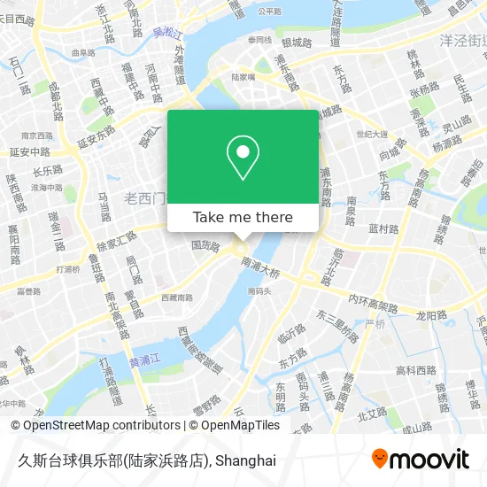 久斯台球俱乐部(陆家浜路店) map