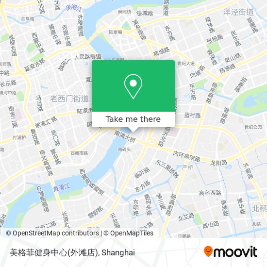 美格菲健身中心(外滩店) map