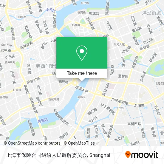 上海市保险合同纠纷人民调解委员会 map