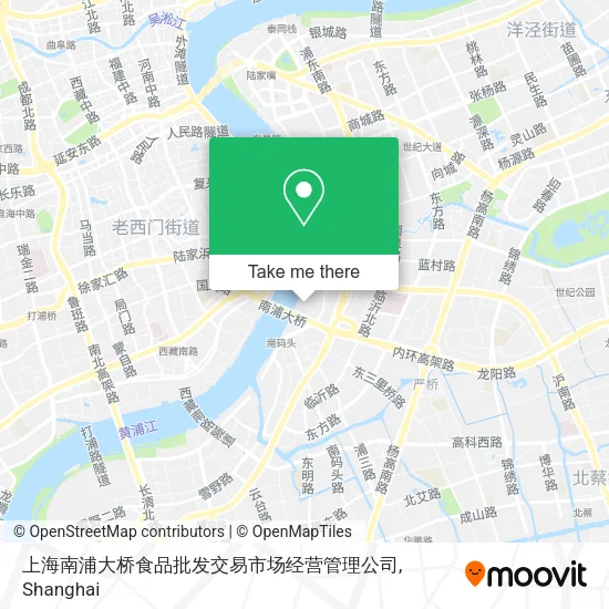 上海南浦大桥食品批发交易市场经营管理公司 map