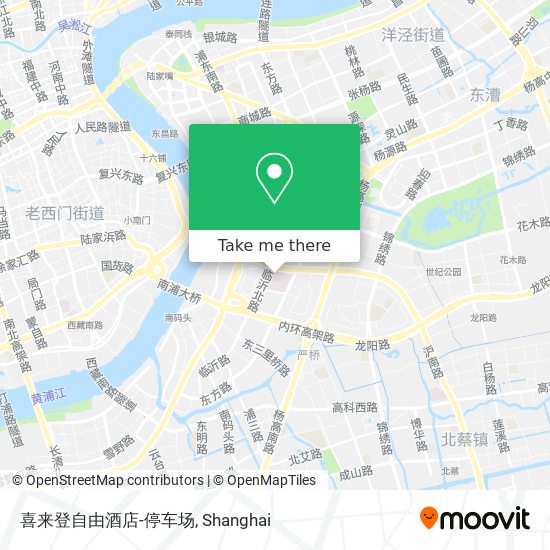 喜来登自由酒店-停车场 map