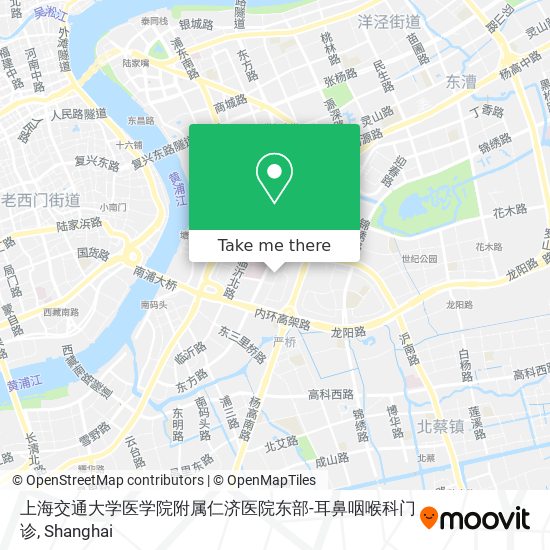 上海交通大学医学院附属仁济医院东部-耳鼻咽喉科门诊 map