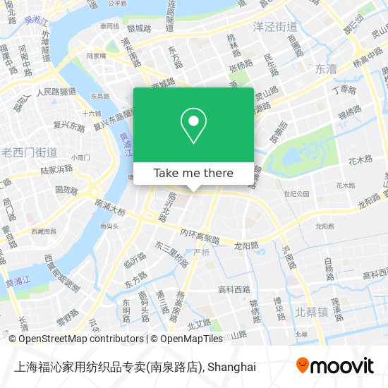上海福沁家用纺织品专卖(南泉路店) map