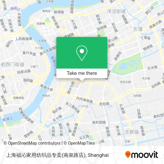 上海福沁家用纺织品专卖(南泉路店) map