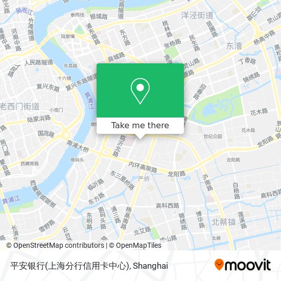 平安银行(上海分行信用卡中心) map