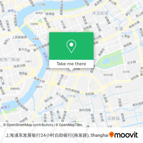 上海浦东发展银行24小时自助银行(南泉路) map