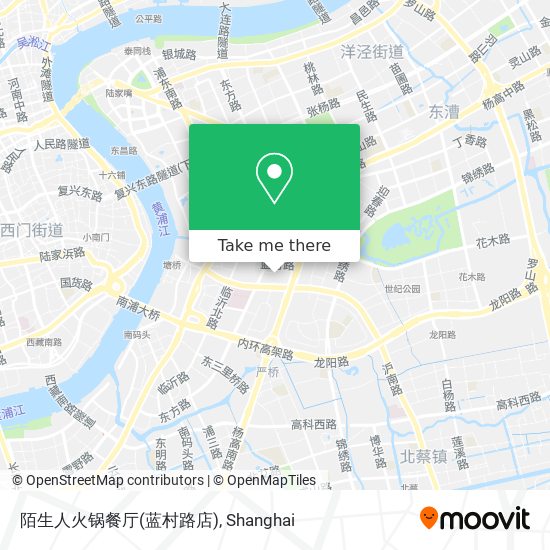 陌生人火锅餐厅(蓝村路店) map