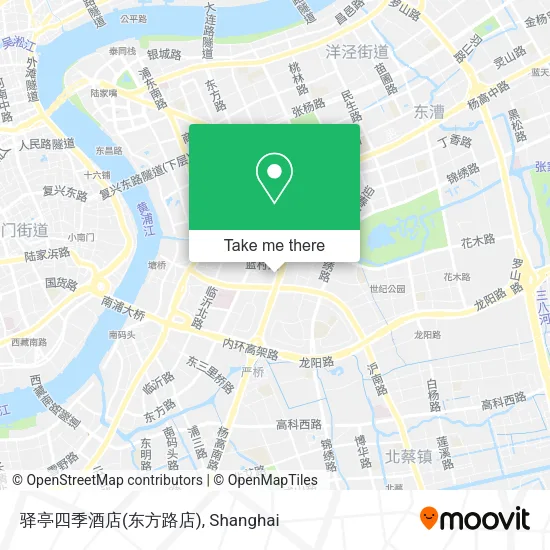 驿亭四季酒店(东方路店) map