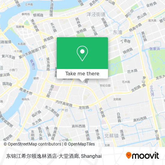 东锦江希尔顿逸林酒店-大堂酒廊 map