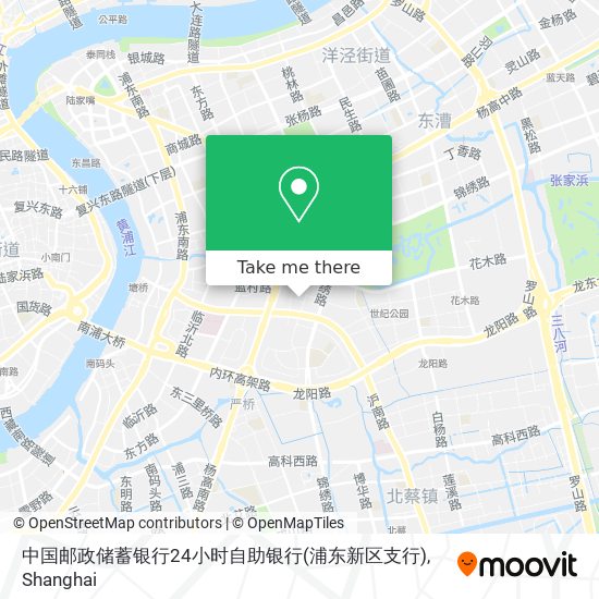 中国邮政储蓄银行24小时自助银行(浦东新区支行) map