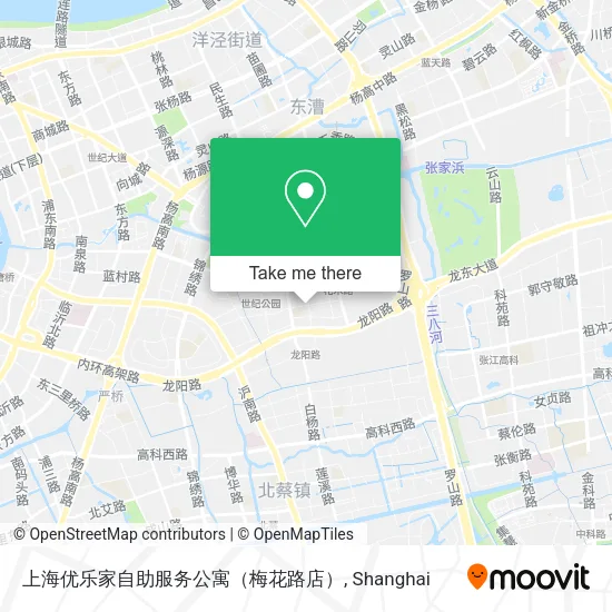 上海优乐家自助服务公寓（梅花路店） map