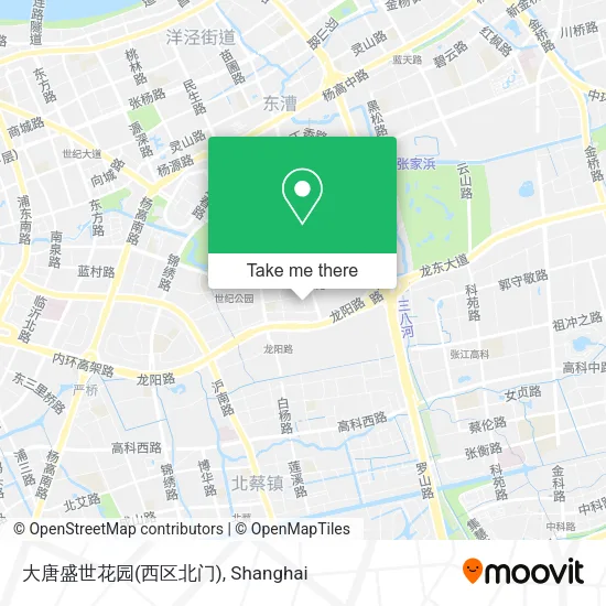 大唐盛世花园(西区北门) map