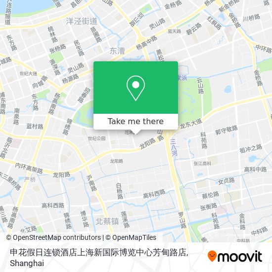 申花假日连锁酒店上海新国际博览中心芳甸路店 map