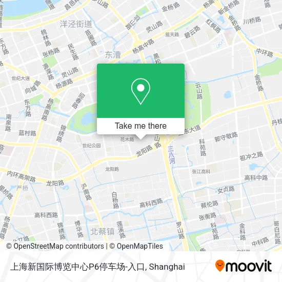 上海新国际博览中心P6停车场-入口 map