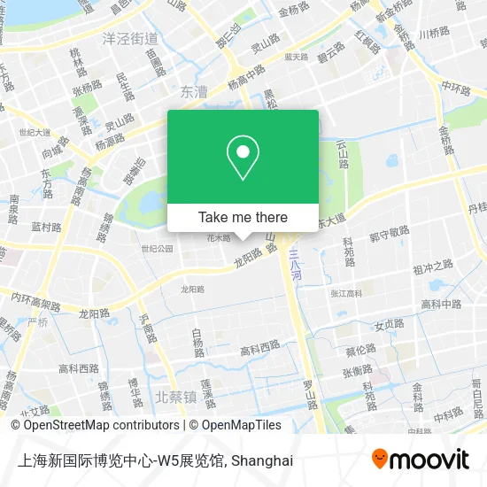 上海新国际博览中心-W5展览馆 map