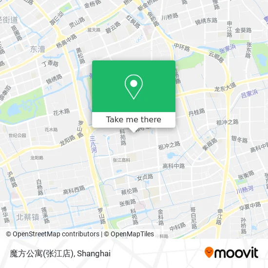 魔方公寓(张江店) map