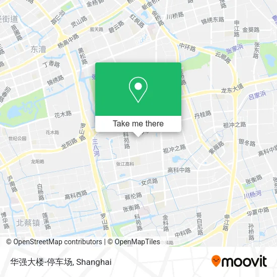 华强大楼-停车场 map