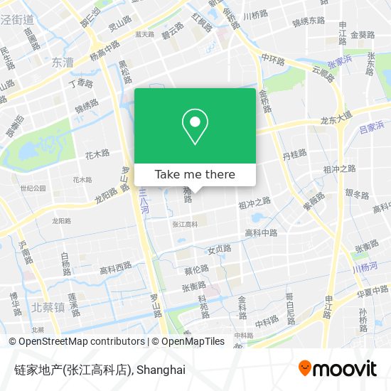 链家地产(张江高科店) map