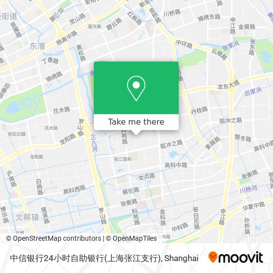 中信银行24小时自助银行(上海张江支行) map