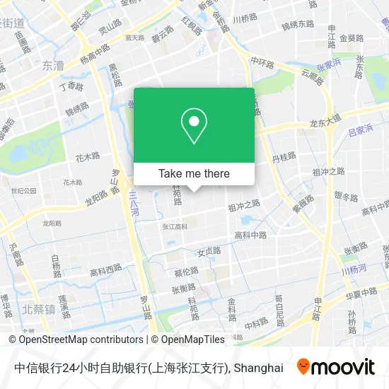 中信银行24小时自助银行(上海张江支行) map