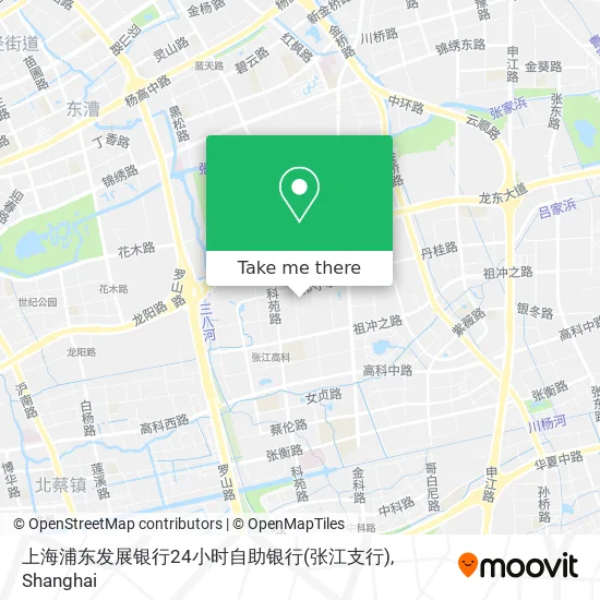 上海浦东发展银行24小时自助银行(张江支行) map