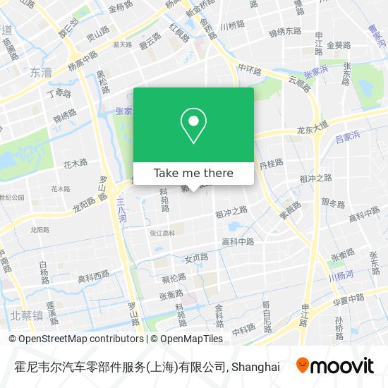 霍尼韦尔汽车零部件服务(上海)有限公司 map