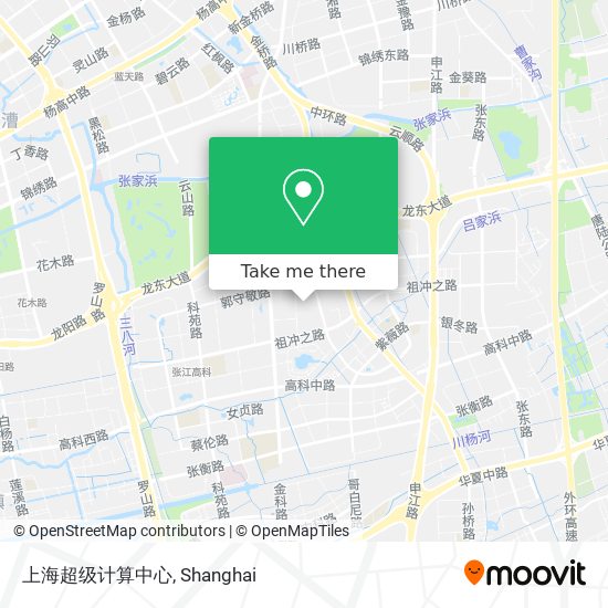 上海超级计算中心 map
