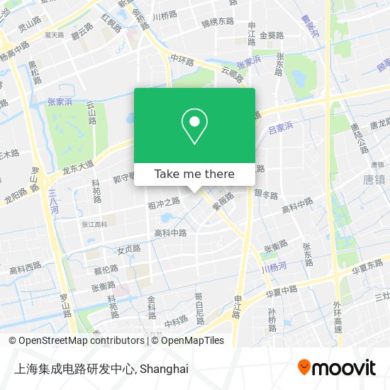上海集成电路研发中心 map